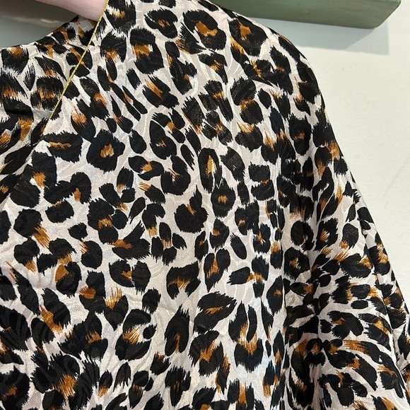 Vintage BellaMaya Kaftan leopard print maxi dress Deadstock free size new w/tag - Picture 5 of 7